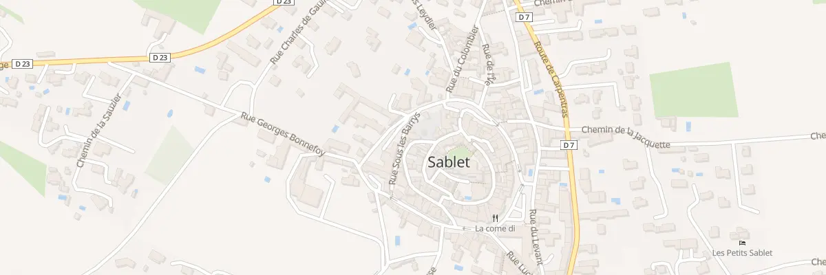 Plan du 25 Rue des Barrys à Sablet