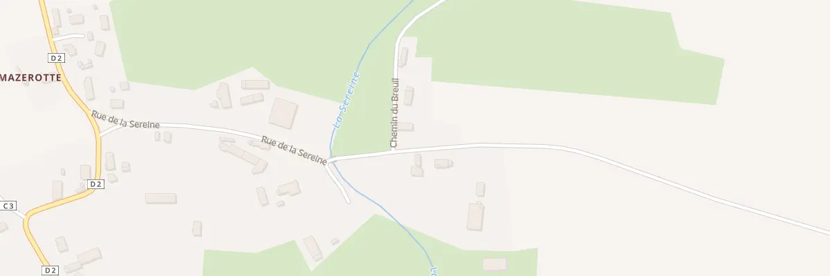 Plan du 2 Che du Breuil à Corgengoux