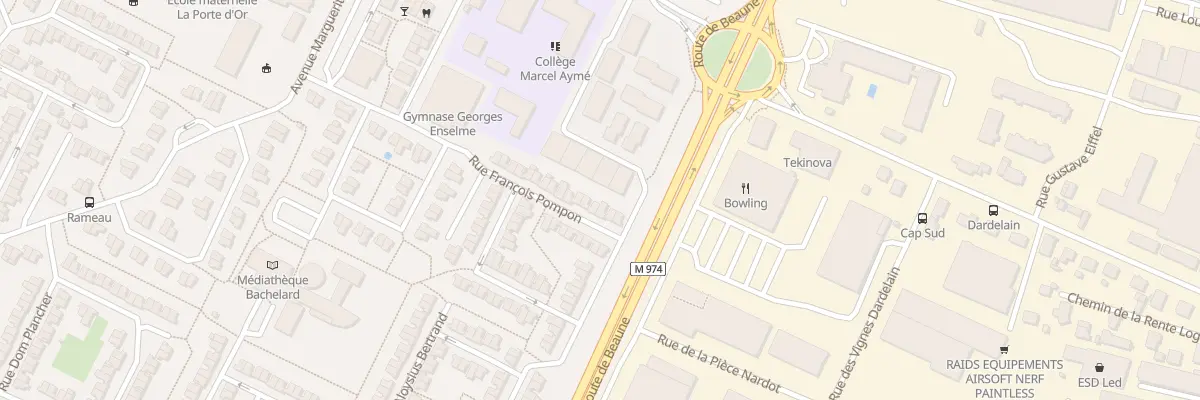Plan du 7 Rue François Pompon à Marsannay-la-Côte