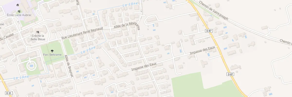 Plan du 255 All de la Résistance à Monteux