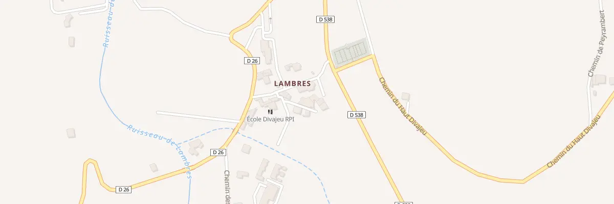 Plan du 5005 Lambres à Divajeu