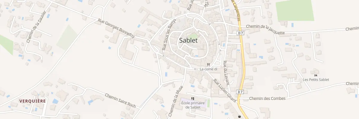 Plan du 3 Rue des Barrys à Sablet