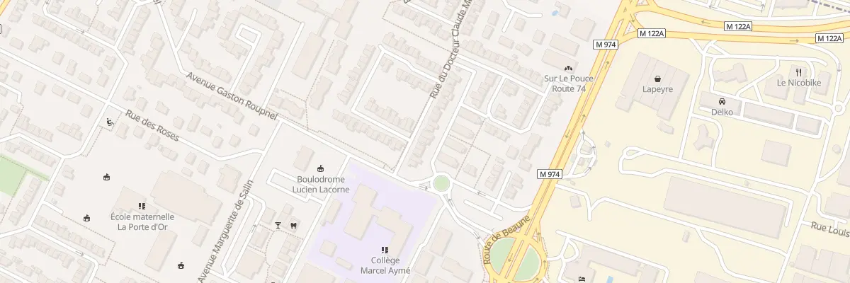 Plan du 10 Rue Docteur Claude Monod à Marsannay-la-Côte