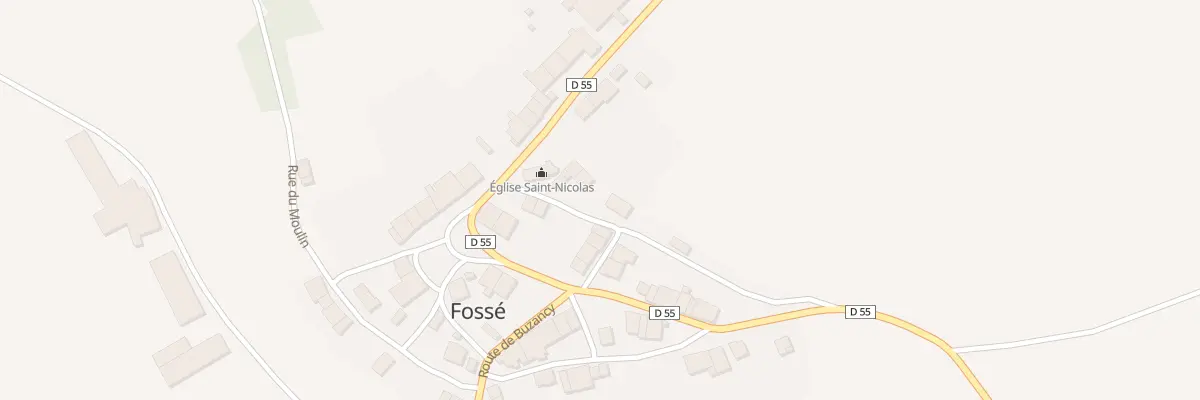 Plan du 2 Rue de l’Eglise à Fossé