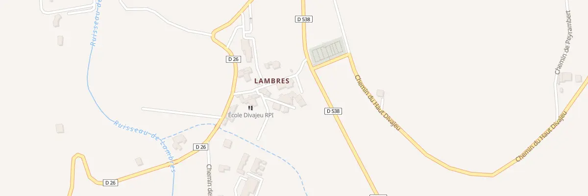 Plan du 5120 Lambres à Divajeu