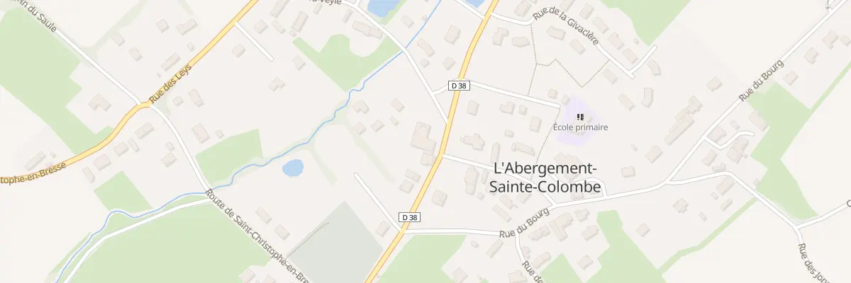Plan du 4 Rte d’Ouroux sur Saone à L’Abergement-Sainte-Colombe