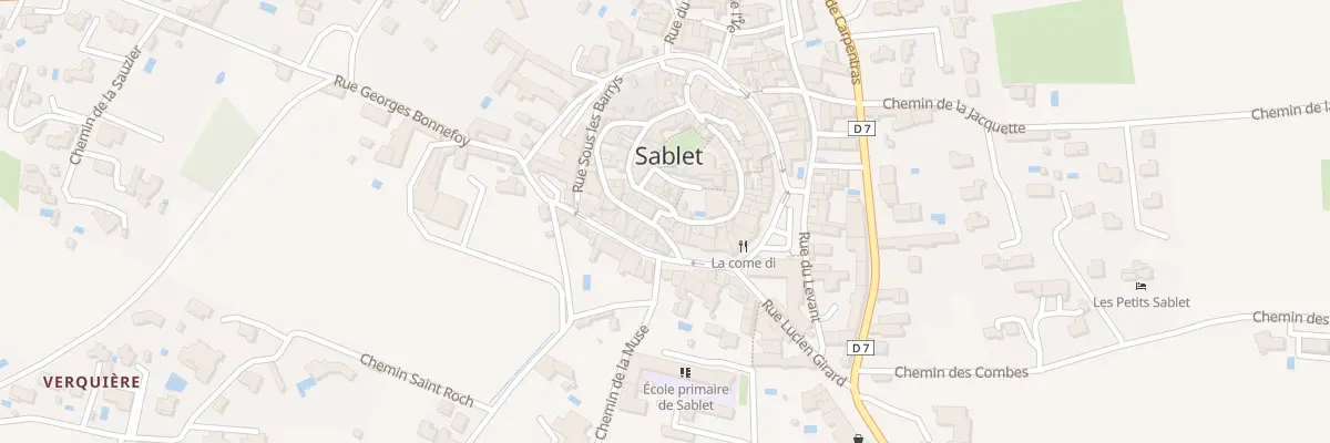 Plan du 2 Esc de l’Eglise à Sablet