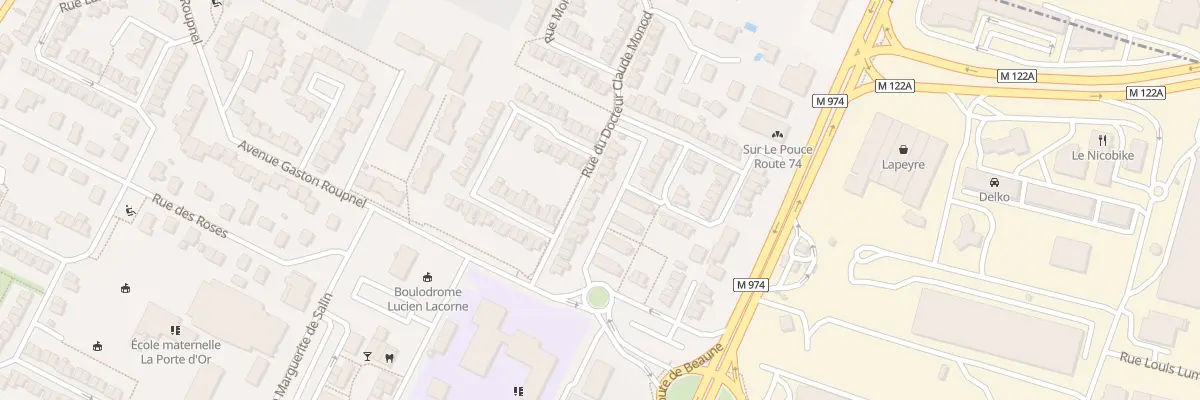 Plan du 20 Rue Docteur Claude Monod à Marsannay-la-Côte