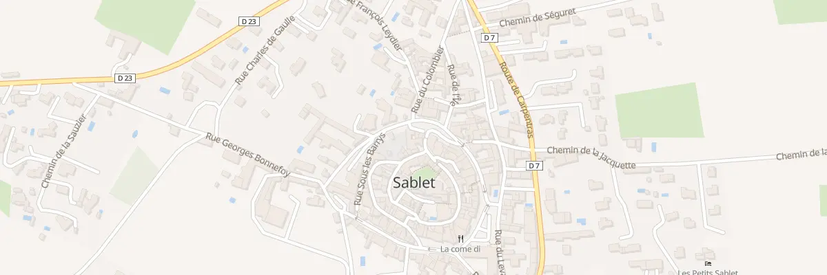Plan du 73 Gr Grande Rue à Sablet
