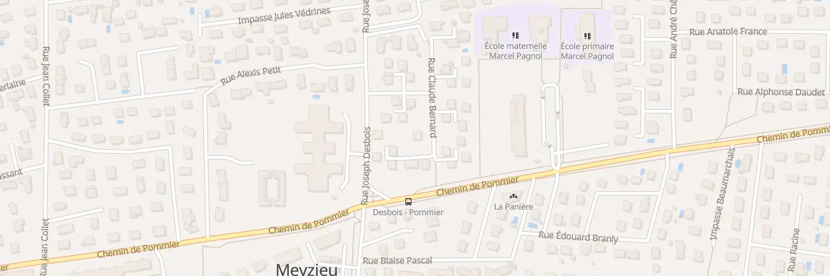 Plan du 10 Rue Claude Bernard à Meyzieu