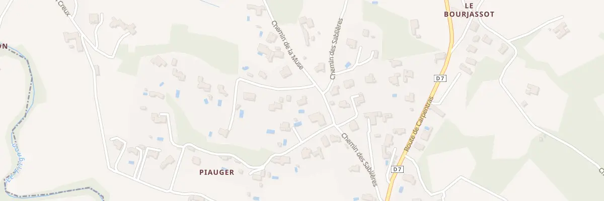 Plan du 5436 Piauzier à Sablet