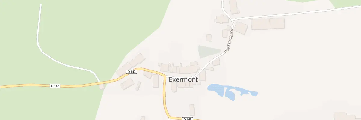 Plan du Village à Exermont