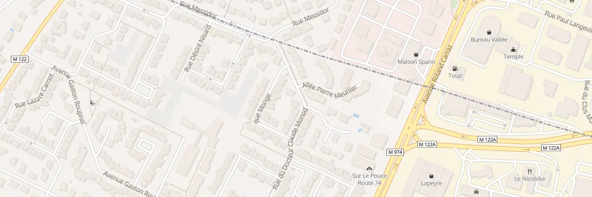 Plan du 25 Rue Docteur Claude Monod à Marsannay-la-Côte