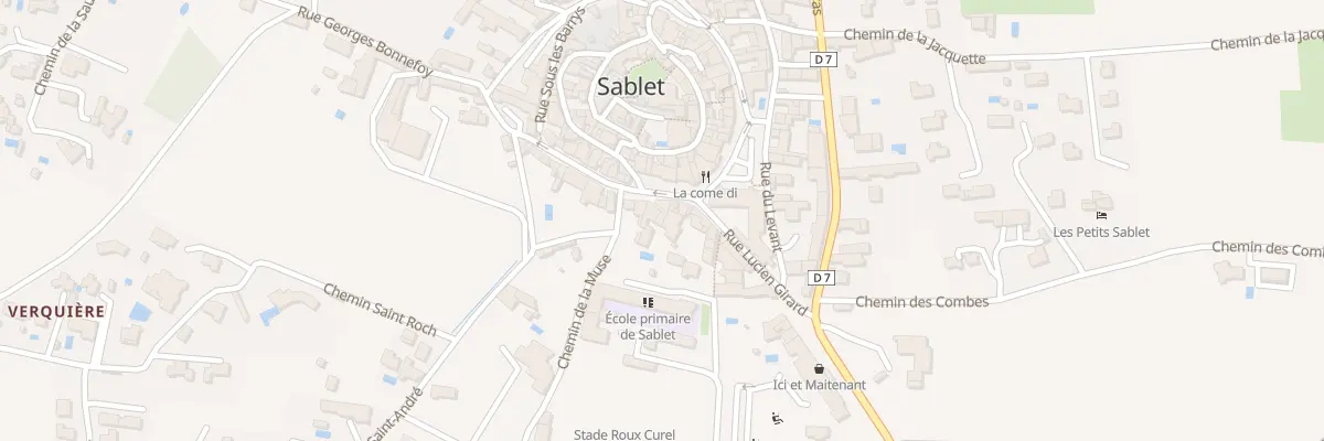Plan du 9 Pl de Verdun à Sablet