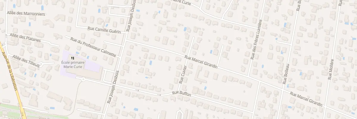 Plan du 55 Rue Marcel Girardin à Meyzieu