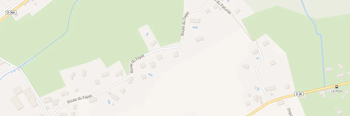 Plan du 580 Rte du Fayet à Saint-Just-Chaleyssin