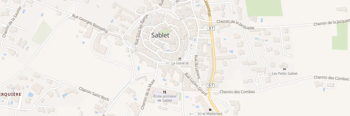 Plan du 37 Gr Grande Rue à Sablet