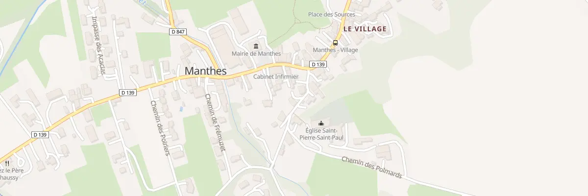 Plan du 60 Mte de l’Église à Manthes