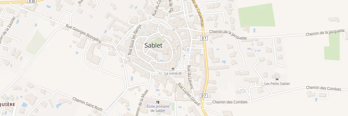 Plan du 25 Gr Grande Rue à Sablet
