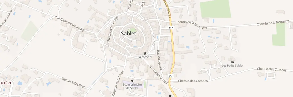 Plan du 30 Bd des Remparts à Sablet