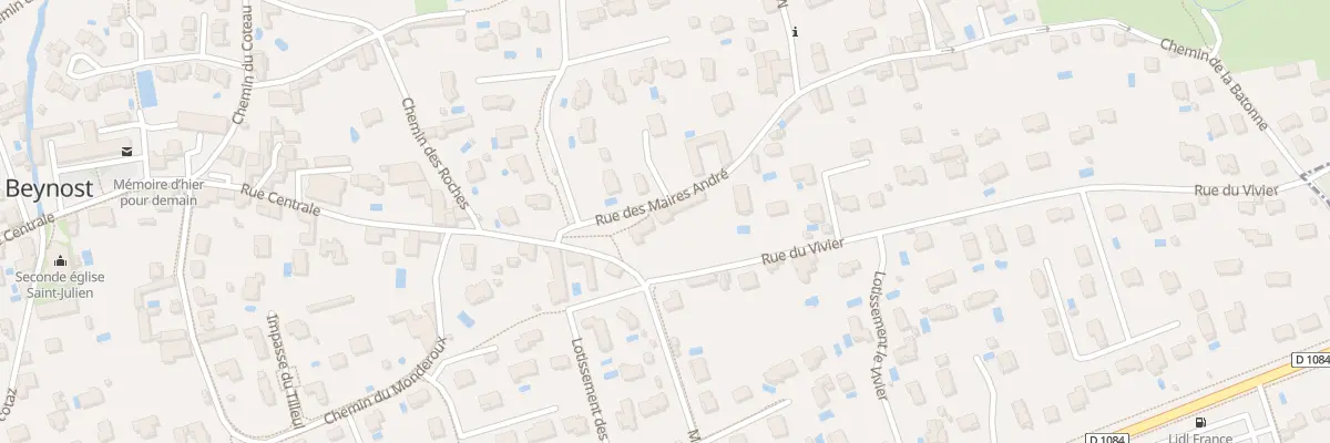 Plan du 80 Rue des Maires Andre à Beynost