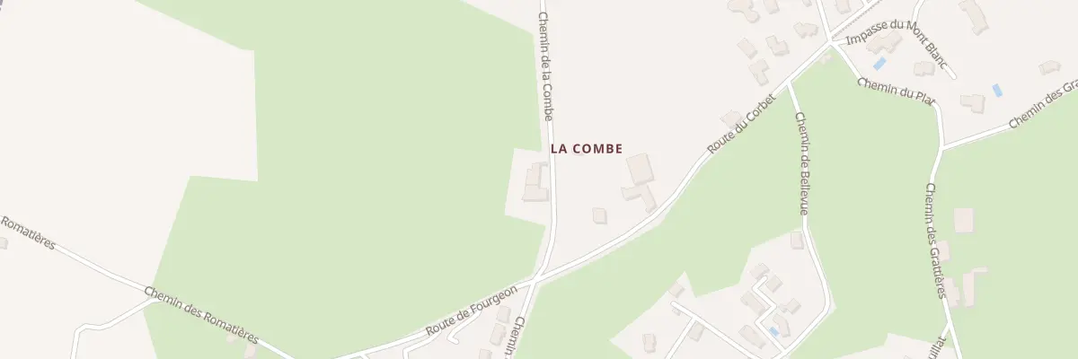 Plan du 324 Che de la Combe à Valencin