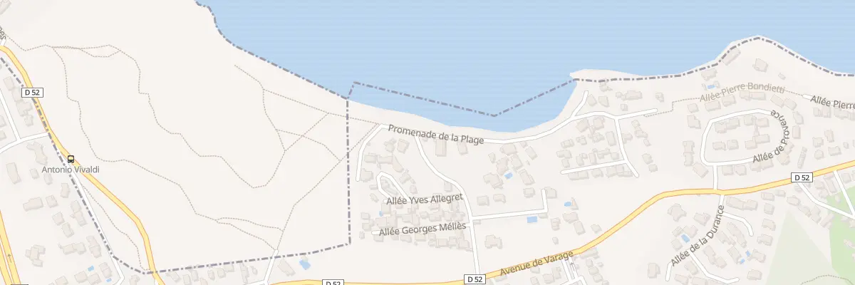 Plan du 20 Prom de la Plage à Saint-Mitre-les-Remparts