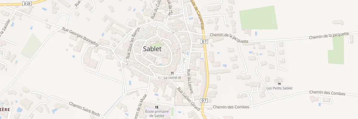 Plan du 22 Bd des Remparts à Sablet
