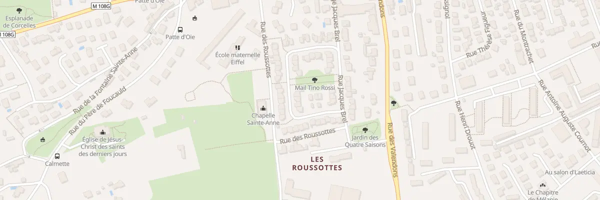 Plan du 14 Rue Georges Brassens à Dijon
