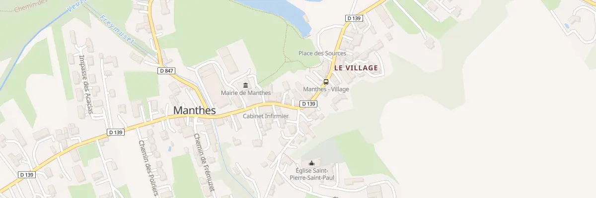 Plan du 145 Rue des Sources à Manthes