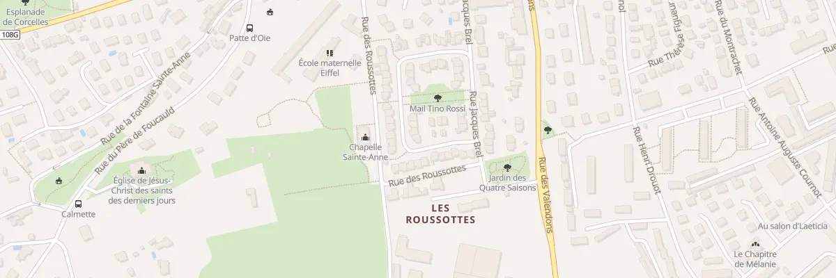 Plan du 10 Rue Georges Brassens à Dijon