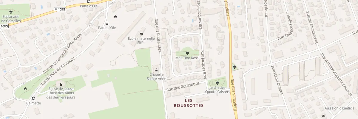 Plan du 18 Rue Georges Brassens à Dijon