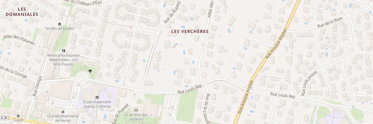 Plan du 6 Rue Jules Verne à Genas