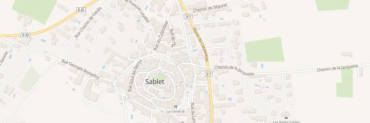 Plan du 1 Mte de la Grand Font à Sablet