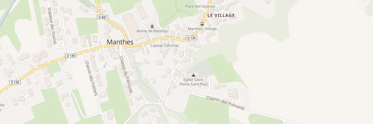 Plan du 75 Mte de l’Église à Manthes