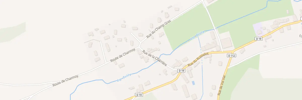 Plan du 6 Rue de la Charrière à Avot