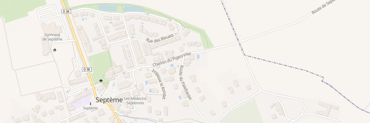 Plan du 25 Rte du Palefrenier à Septème
