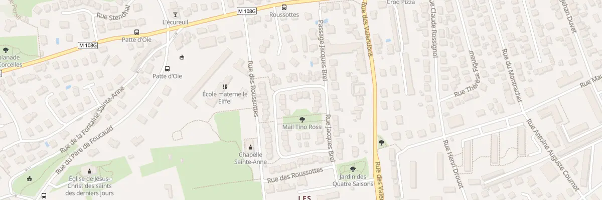 Plan du 30 Rue Georges Brassens à Dijon