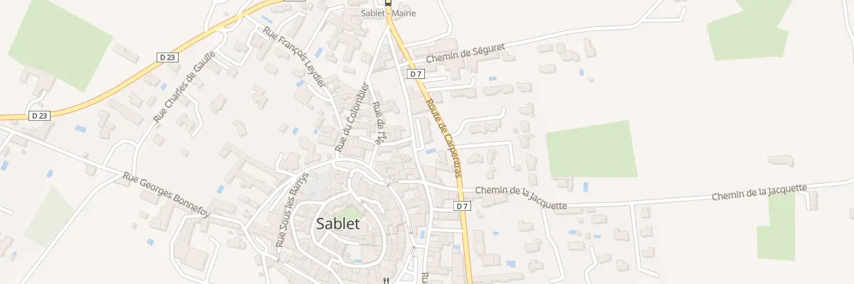 Plan du 12 Rue Fortune Bernard à Sablet