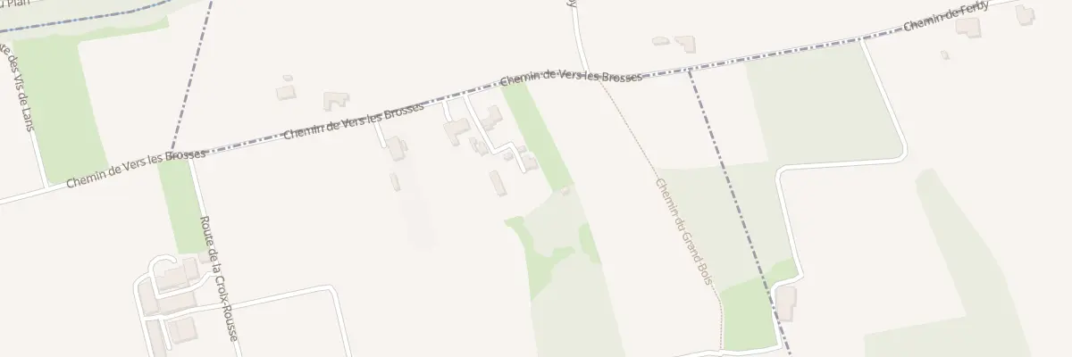 Plan du 654 Che de Vers les Brosses à Lapeyrouse-Mornay