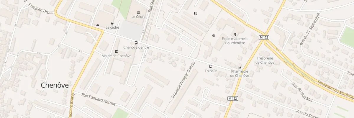 Plan du 14 Rue Armand Thibaut à Chenôve