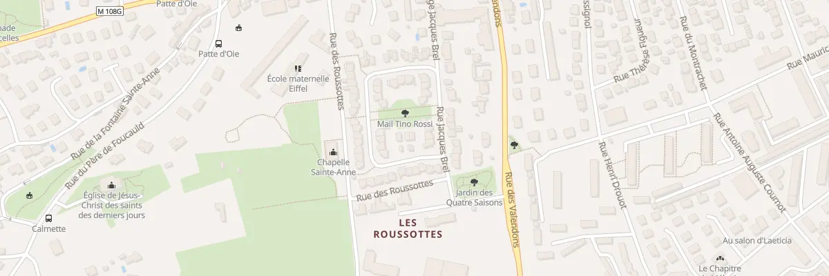 Plan du 4 Rue Georges Brassens à Dijon
