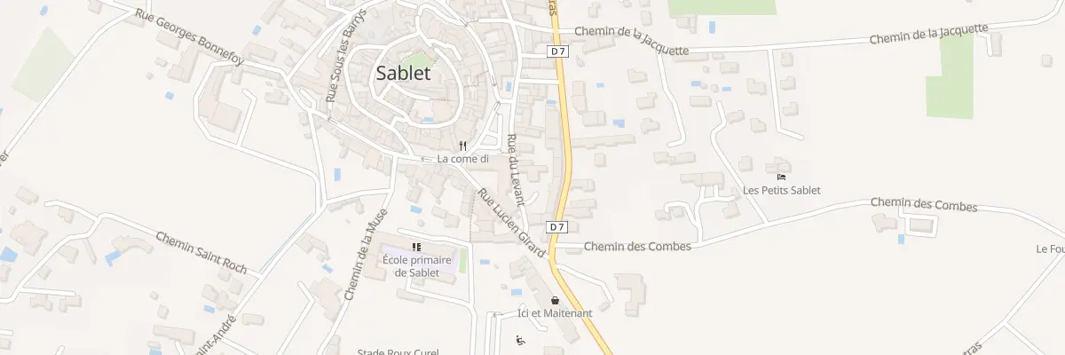 Plan du 2 Rue du Levant à Sablet