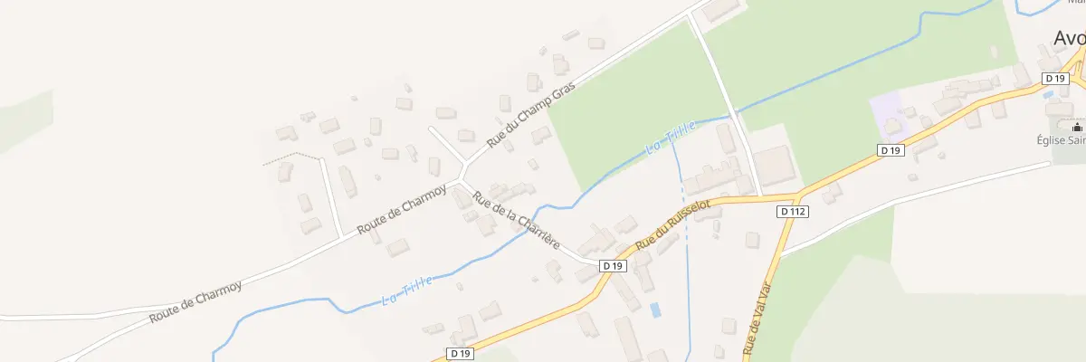 Plan du 2 Rue de la Charrière à Avot
