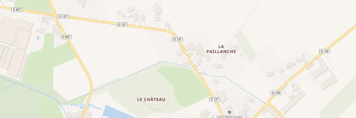 Plan du 275 Rte de la Paillanche à Manthes