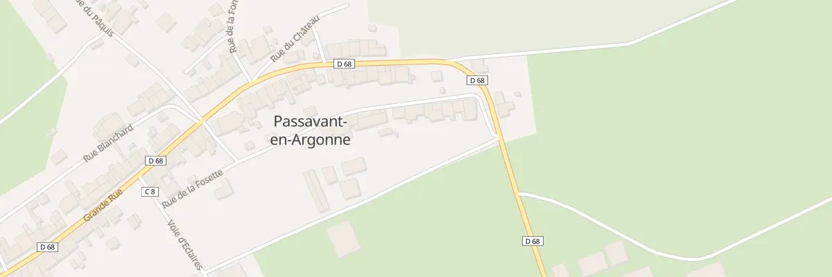 Plan du 22 Rue de la Fossette à Passavant-en-Argonne