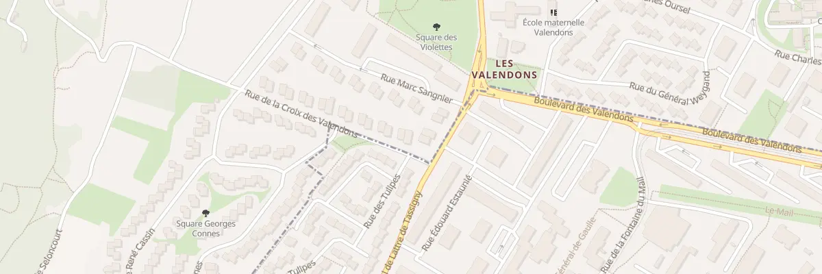 Plan du 4 Che de la Croix des Valendons à Dijon