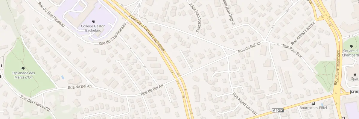 Plan du 38B Rue de Bel Air à Dijon