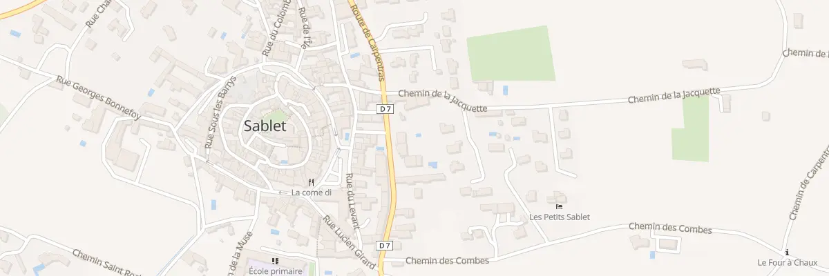 Plan du 13 Rte de Carpentras à Sablet