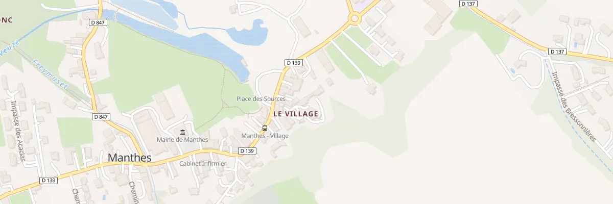 Plan du 5059 Le Village à Manthes